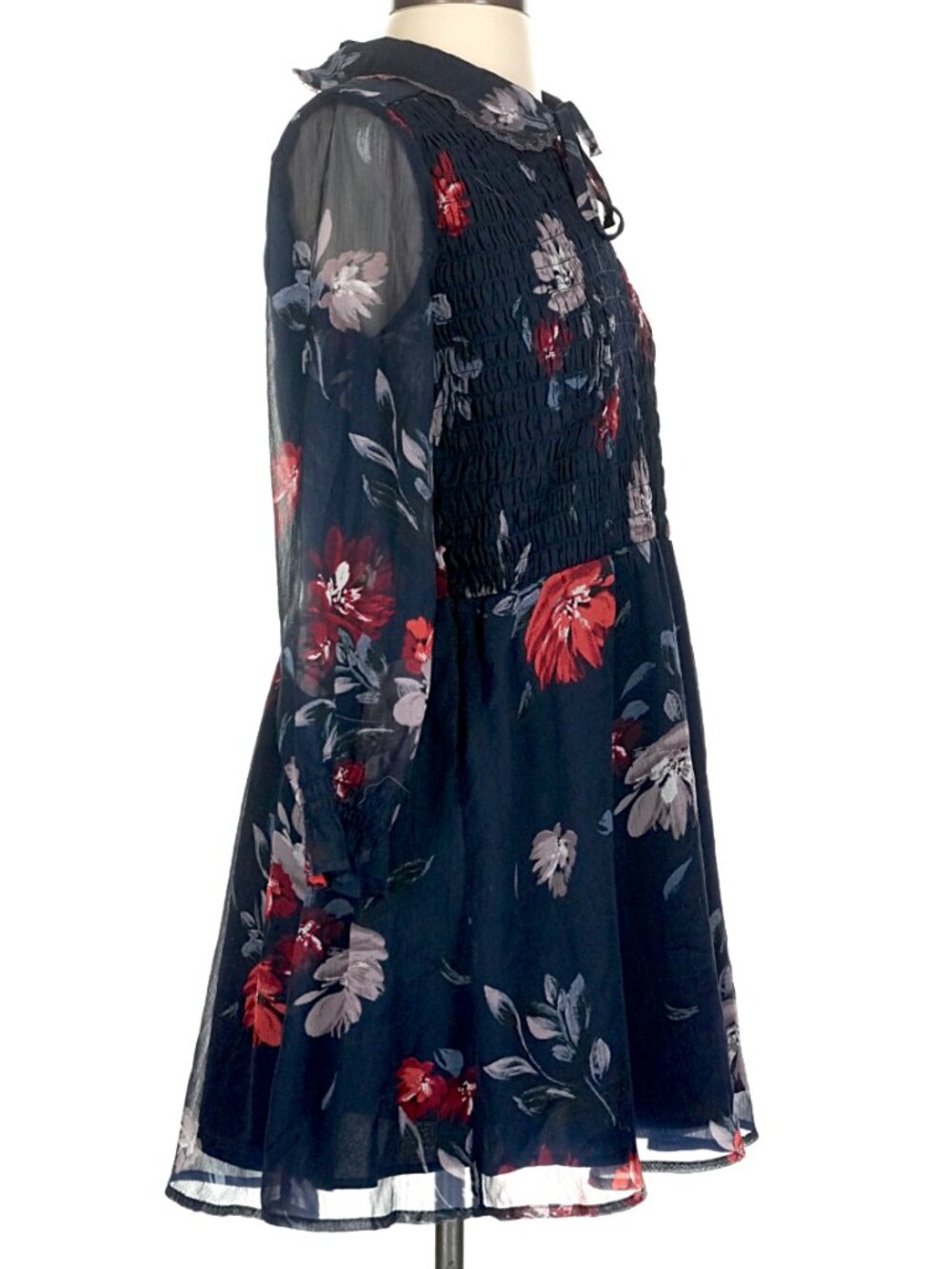 Abercrombie & Fitch Women's Smocked Floral Mini Dress - S - Picture 3 of 6